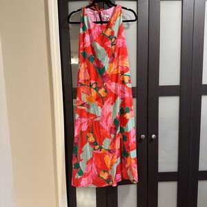 Chico's Colorful Leaf Print Maxi Dress Chico’s 2